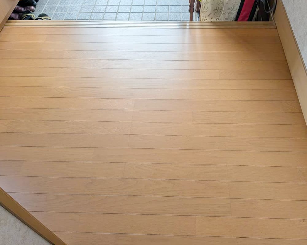 フローリング床洗浄の実績