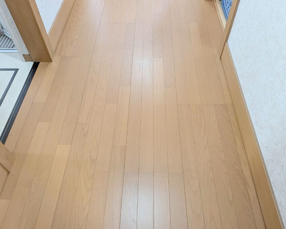 フローリング床洗浄の実績